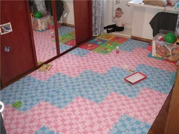 Soft floor for childrens rooms: properties, dimensions, care, how to assemble