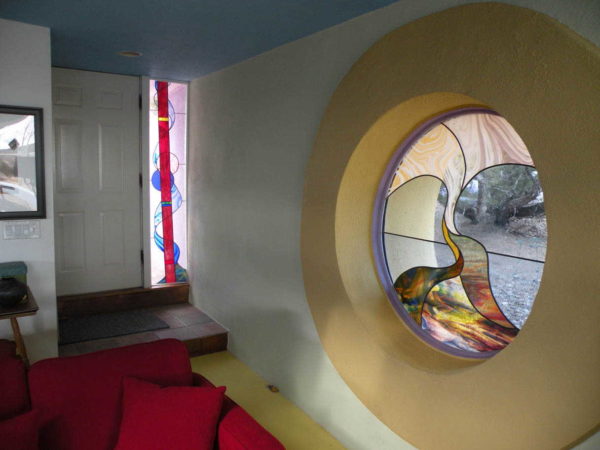 Stained-glass windows in the interior: ceiling, in partitions, doors, windows (90 photos)