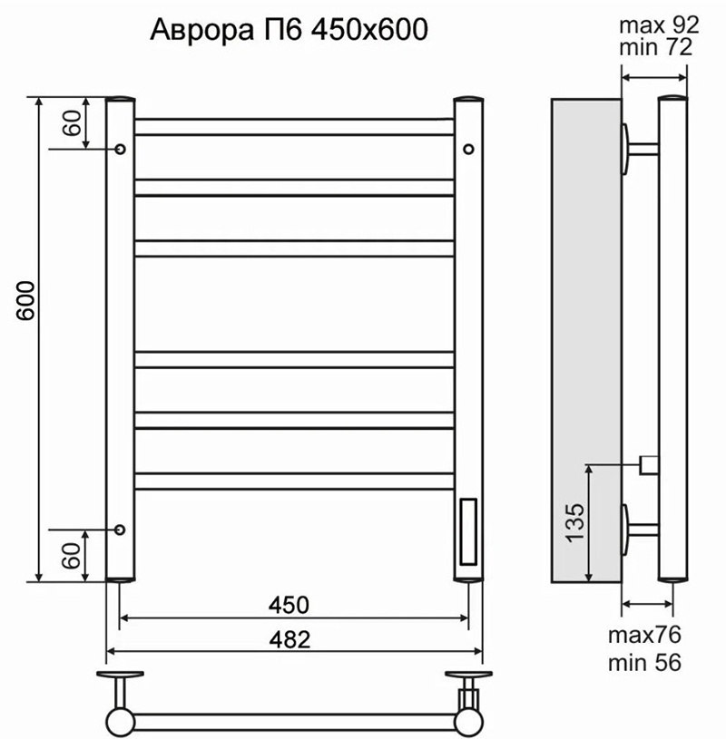 TOP 15 best electric heated towel rails for the bathroom - 2023 rating with and without a thermostat, how to choose