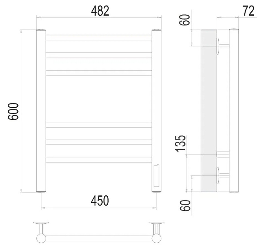 TOP 15 best electric heated towel rails for the bathroom - 2023 rating with and without a thermostat, how to choose