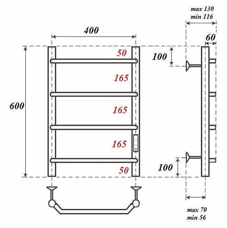 TOP 15 best electric heated towel rails for the bathroom - 2023 rating with and without a thermostat, how to choose