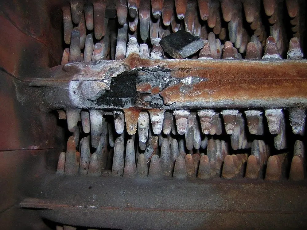 Why is the gas boiler leaking