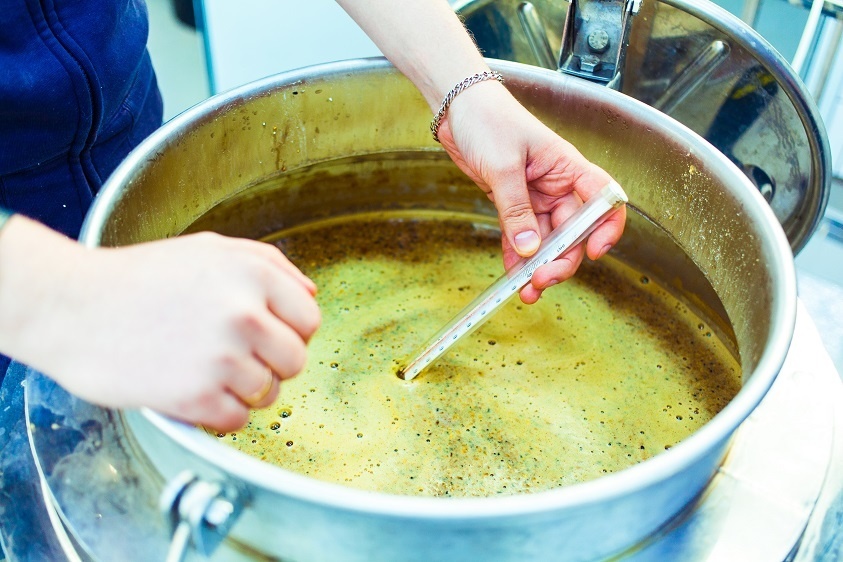 mash temperature check for homemade whiskey