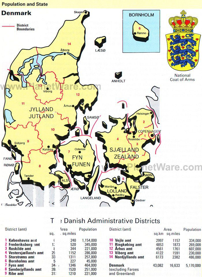 Denmark Map