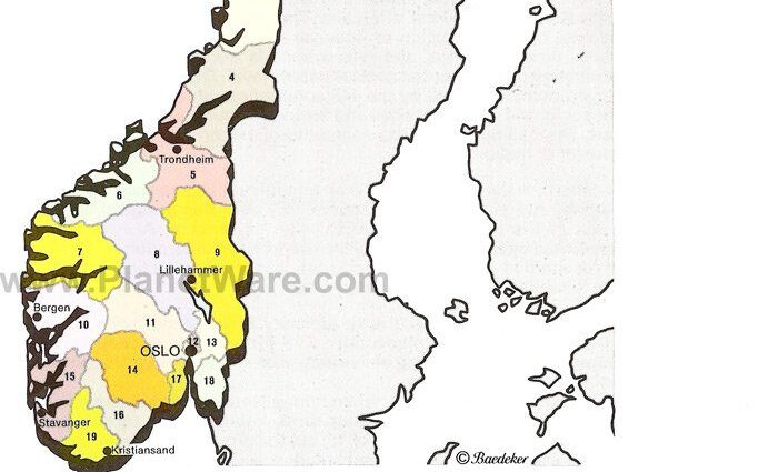 Kingdom of Norway Map