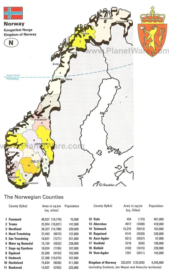 Kingdom of Norway Map