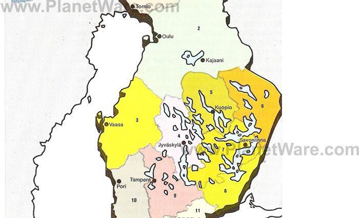 Republic of Finland Map