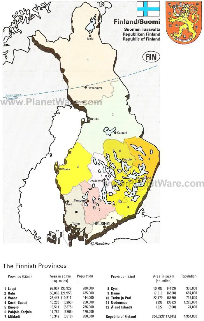 Republic of Finland Map