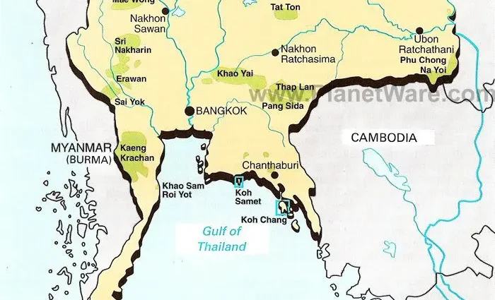 Thailand National Parks Map