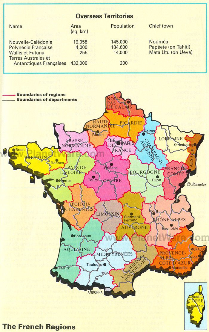 The French Regions Map