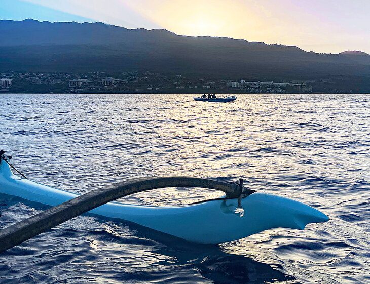 Whale Watching on an Outrigger Tour in Maui